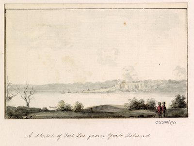 Uma série de esboços, vistas na Grã-Bretanha, Continente e América 1772-1778 (aguarela) de British School