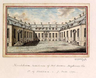 Uma série de esboços, vistas na Grã-Bretanha, Continente e América 1772-1778 (aguarela) de British School