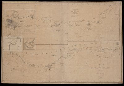 Carta da Terra Australis por M. Flinders, comandante do navio de Sua Majestade, 
