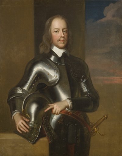 Coronel Adrian Scrope, último Governador de Bristol 1649-55 (óleo sobre tela) de British School