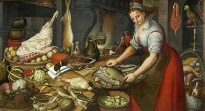 Despensa cheia, c.1700 de British School