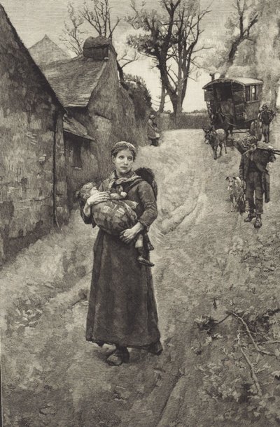Viúva do país pobre (gravura) de British School