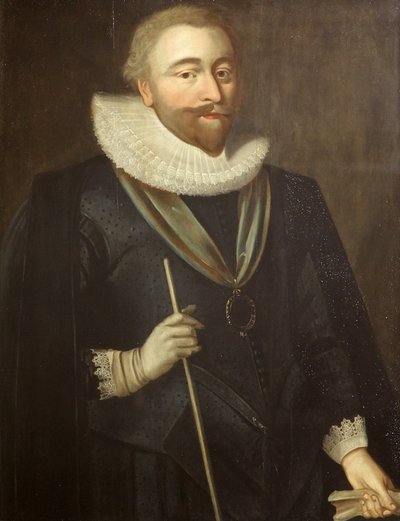 Richard Weston, Conde de Portland, Lord High Treasurer, c.1630 (óleo sobre painel) de British School