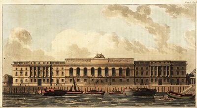 A Nova Alfândega no Rio Tâmisa, Londres de British School