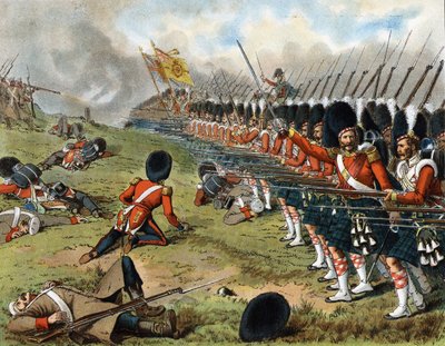 O avanço do 93º Sutherland Highlanders na batalha de Alma 1854 - em “” Harper