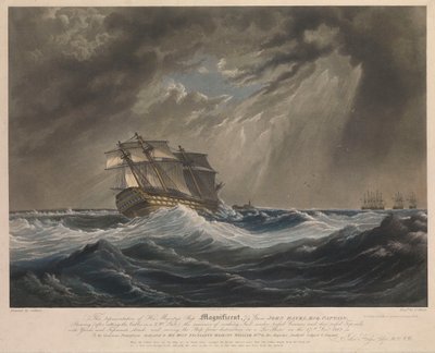 Esta representação do navio de Sua Majestade 