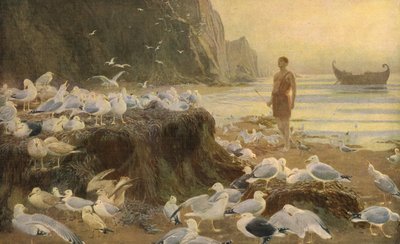 Um andarilho do Velho Mundo, 1887, c1930. de Briton Riviere