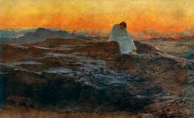 Cristo no deserto, 1898, 1912. de Briton Riviere