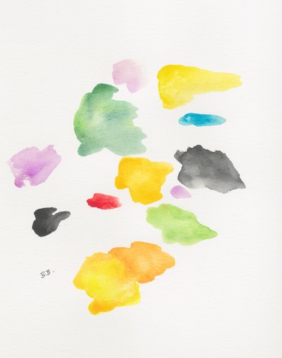 Formas fluidas e coloridas de Bronwyn Baker