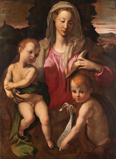 Nossa Senhora e o Menino com São João Batista de Bronzino