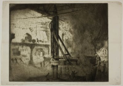 Chicago - Conversores Bessemer, Illinois Steel Co. de Bror Julius Olsson Nordfeldt