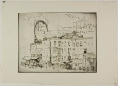 Chicago - Park Row de Bror Julius Olsson Nordfeldt