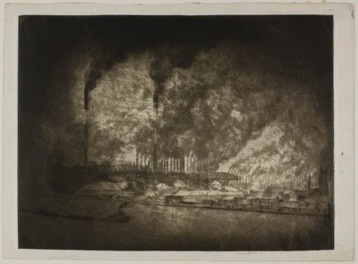 Chicago - Illinois Steel Co., Rua 92 de Bror Julius Olsson Nordfeldt