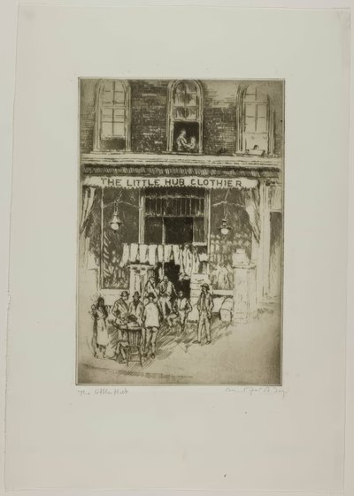 Chicago - The Little Hub, South Clark e Harrison Sts de Bror Julius Olsson Nordfeldt