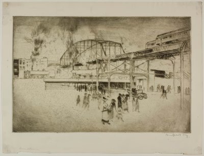 Chicago - Woodlawn, 63rd St. e Jackson Park de Bror Julius Olsson Nordfeldt