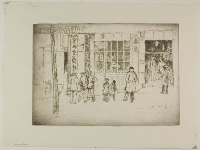 Lojas de Chinatown de Bror Julius Olsson Nordfeldt