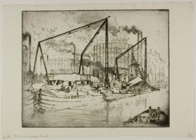 O Canal Illinois  Michigan de Bror Julius Olsson Nordfeldt