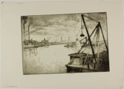 O Muddy Maumee, Toledo, Ohio de Bror Julius Olsson Nordfeldt