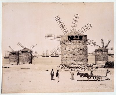 Moulins a Alexandria - fotografia dos irmãos Zangali, final do século XIX de Brothers Zangaki