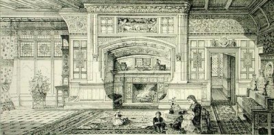 Lareira de Sala de Jantar, de 