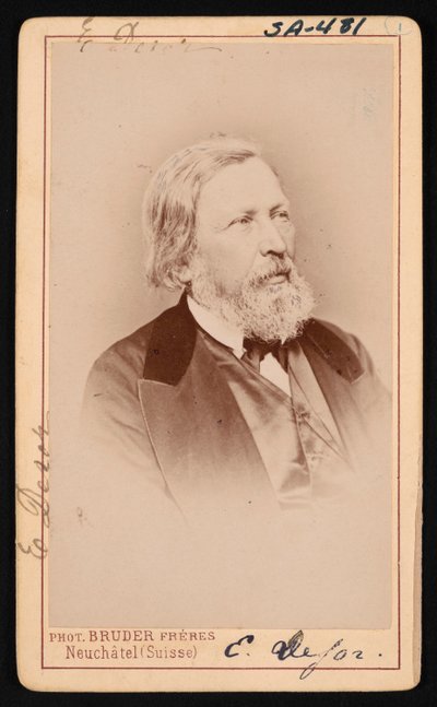 Retrato de Pierre Jean Edouard Desor 1811-1882, Antes de 1882. de Bruder Freres