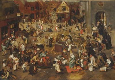 A luta entre o carnaval e a quaresma de Bruegel