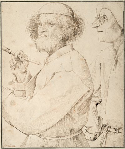 O pintor e o comprador, c. 1565 de Bruegel