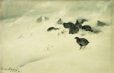 Tetraz em uma tempestade de neve de Bruno Andreas Liljefors