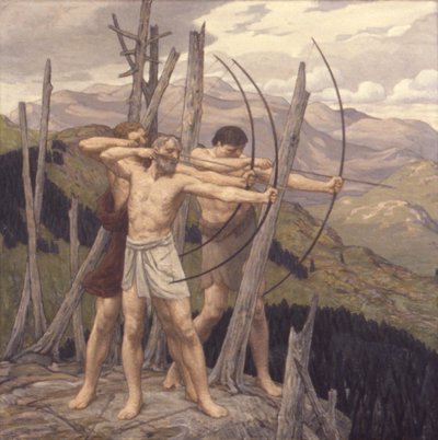Os Arqueiros, 1917. de Bryson Burroughs