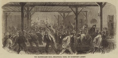 A Marselhesa Hall, Belleville, Paris, em Rocheforts Arrest de Burn Smeeton