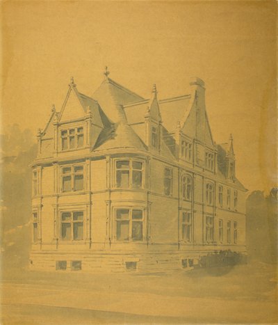 Casa William J. Goudy, Chicago, Illinois, Perspectiva de Burnham and Root