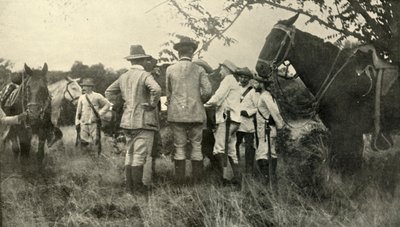 General Lawton Aprendendo com Oficiais Cubanos ... 30 de junho, Guerra Hispano-Americana, 1898, 1899. de Burr McIntosh