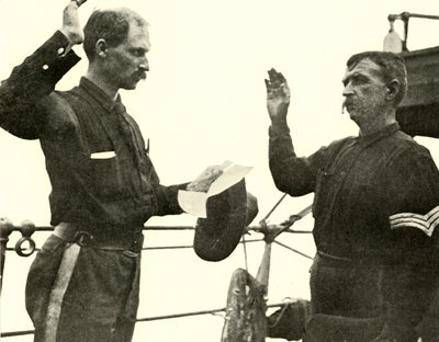 Tenente Lewis Re-recrutando Thomas Dixon, Guerra Hispano-Americana, 19 de junho de 1898, 1899. de Burr McIntosh