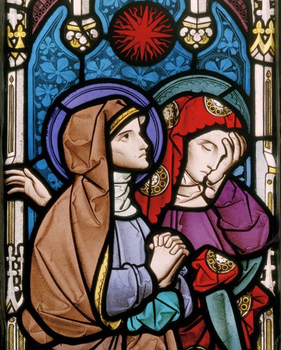 Pequeno Kimble, All Saints, Heaton, Butler & Bayne, Bayne, The Two Maries/Marys de Butler and Bayne & Hassam Alfred (1843 1868) Heaton