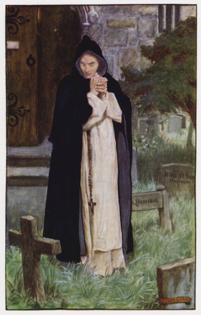 Ilustração para The Cloister and The Hearth de Charles Reade (cor litho) de Byam (after) Shaw