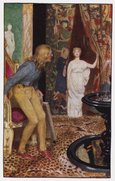 Ilustração para The Cloister and The Hearth de Charles Reade (cor litho) de Byam (after) Shaw