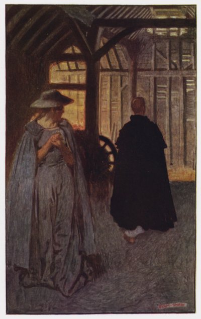 Ilustração para The Cloister and The Hearth de Charles Reade (cor litho) de Byam (after) Shaw