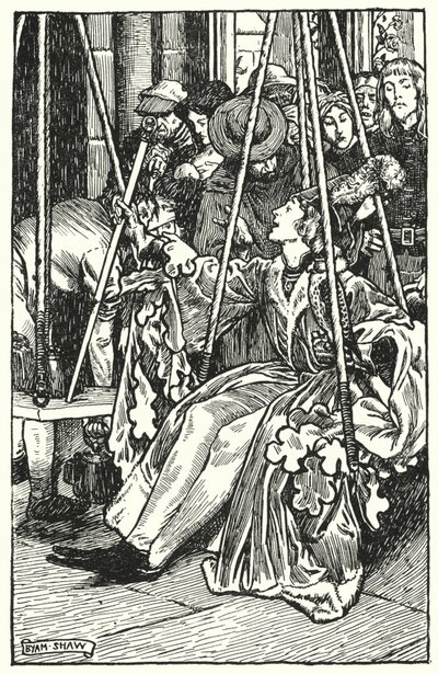 Ilustração para The Cloister and The Hearth de Charles Reade (litho) de Byam (after) Shaw