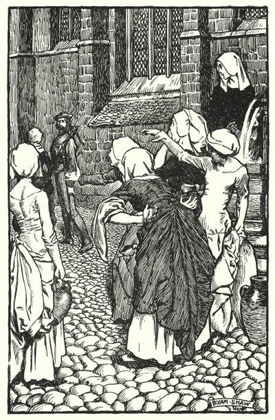 Ilustração para The Cloister and The Hearth de Charles Reade (litho) de Byam (after) Shaw