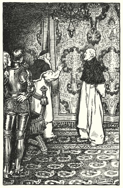 Ilustração para The Cloister and The Hearth de Charles Reade (litho) de Byam (after) Shaw
