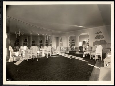 O quarto a sudoeste da cobertura do Hotel St. Regis, 1937 (impressão em gelatina de prata) de Byron Company