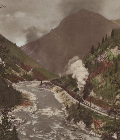 O Kicking Horse Canyon (foto a cores) de Byron Hill Harmon