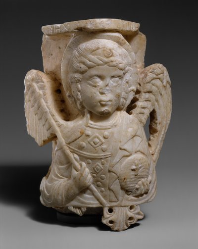 Capital com o busto do Arcanjo Miguel de Byzantine