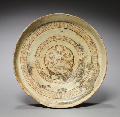 Placa profunda com padrões decorativos, 1100s de Byzantine