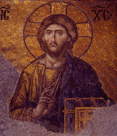 Deesis Christ in Hagia Sophia (mosaico) de Byzantine