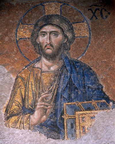 Deesis Christ in Hagia Sophia (mosaico) de Byzantine