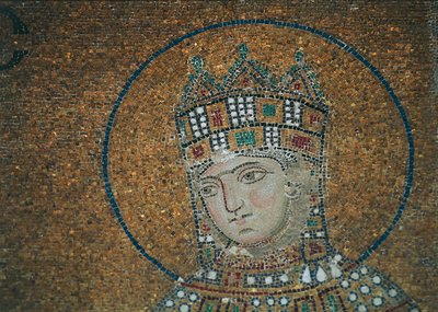 Imperatriz Zoe em Hagia Sophia (mosaico) de Byzantine