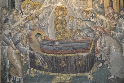 Santo Salvador Fresco na igreja de Chora (Kariye Camii), Istambul, Turquia de Byzantine