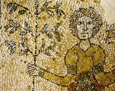 Representação de Eva e da Árvore do Conhecimento, 1213 (mosaico) de Byzantine