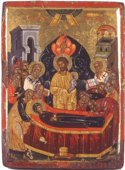 A Dormição da Virgem de Byzantine
